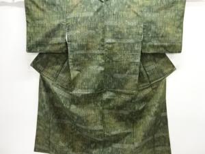 古典柄織出し手織り紬着物